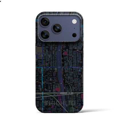 【七条（京都府）】地図柄iPhoneケース（バックカバータイプ）