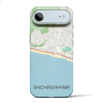 【七里ヶ浜（神奈川県）】地図柄iPhoneケース（バックカバータイプ）