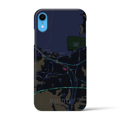 【志度（香川県）】地図柄iPhoneケース（バックカバータイプ）