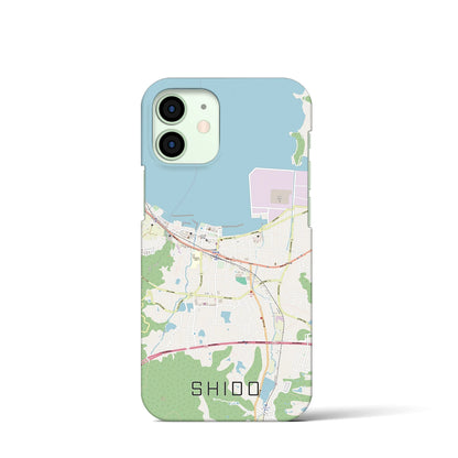 【志度（香川県）】地図柄iPhoneケース（バックカバータイプ）