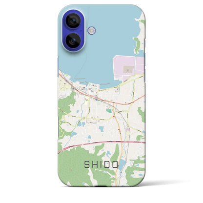 【志度（香川県）】地図柄iPhoneケース（バックカバータイプ）ナチュラル・iPhone 16 Pro Max 用