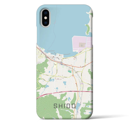 【志度（香川県）】地図柄iPhoneケース（バックカバータイプ）