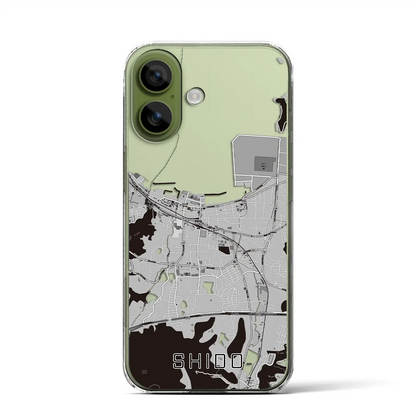 【志度（香川県）】地図柄iPhoneケース（クリアタイプ）