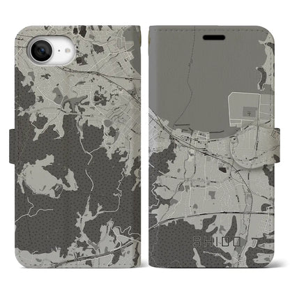 【志度（香川県）】地図柄iPhoneケース（手帳タイプ）