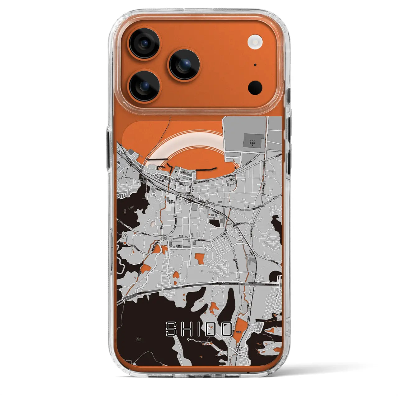 【志度（香川県）】地図柄iPhoneケース（MagSafeタイプ）