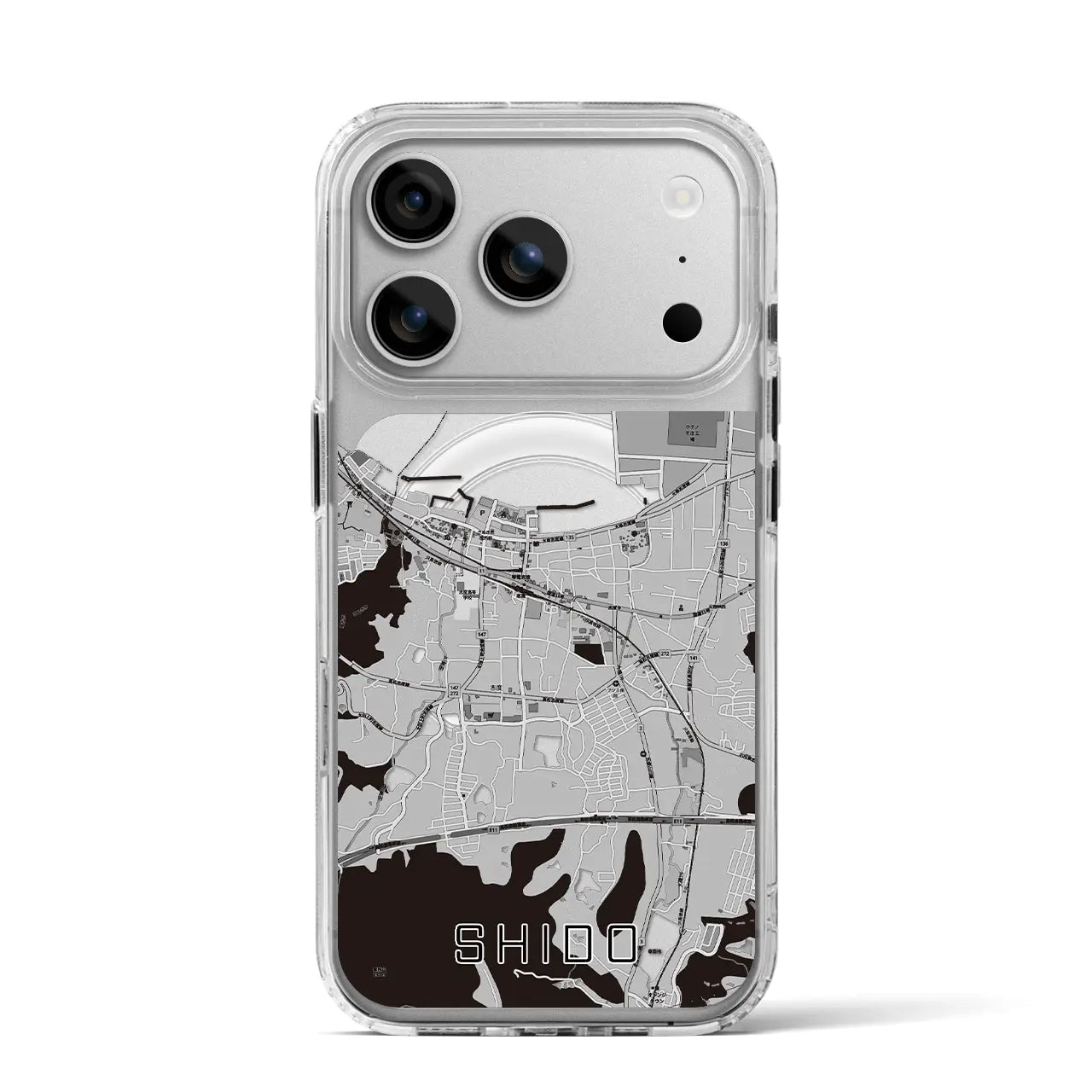 【志度（香川県）】地図柄iPhoneケース（MagSafeタイプ）