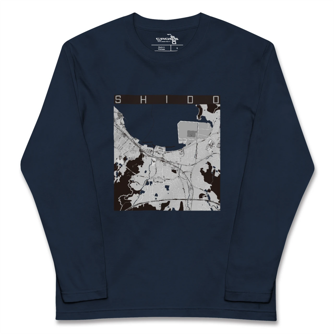 【志度（香川県）】地図柄ロングスリーブTシャツ