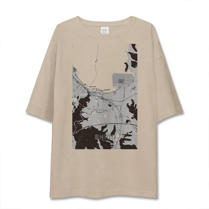 【志度（香川県）】地図柄ビッグシルエットTシャツ