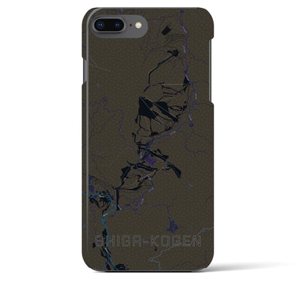 【志賀高原（長野県）】地図柄iPhoneケース（バックカバータイプ）