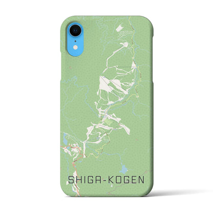 【志賀高原（長野県）】地図柄iPhoneケース（バックカバータイプ）