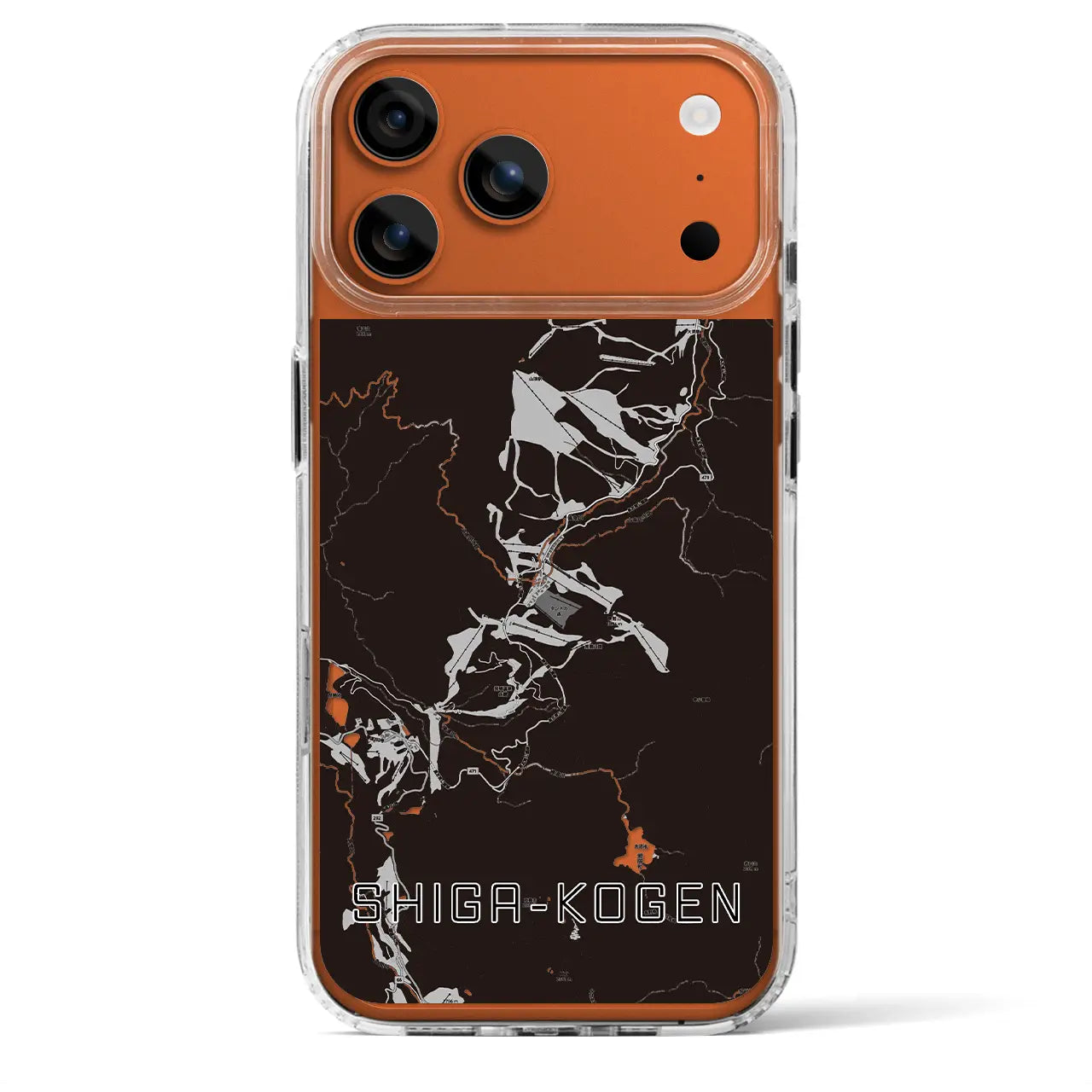 【志賀高原（長野県）】地図柄iPhoneケース（MagSafeタイプ）