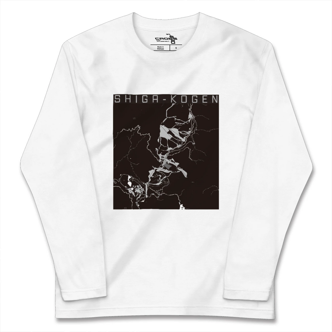 【志賀高原(長野県)】地図柄ロングスリーブTシャツ