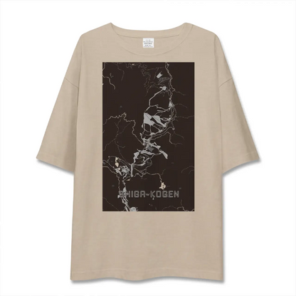 【志賀高原（長野県）】地図柄ビッグシルエットTシャツ