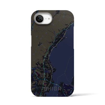 【志賀（滋賀県）】地図柄iPhoneケース（バックカバータイプ）