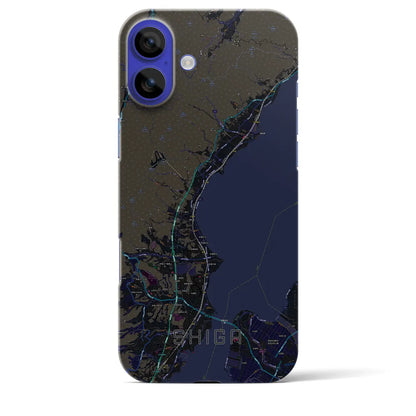 【志賀（滋賀県）】地図柄iPhoneケース（バックカバータイプ）