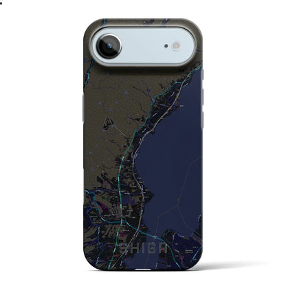 【志賀（滋賀県）】地図柄iPhoneケース（バックカバータイプ）