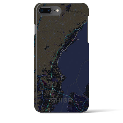 【志賀（滋賀県）】地図柄iPhoneケース（バックカバータイプ）