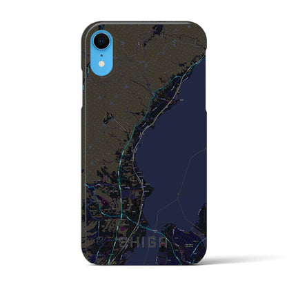 【志賀（滋賀県）】地図柄iPhoneケース（バックカバータイプ）