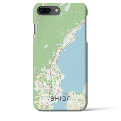 【志賀（滋賀県）】地図柄iPhoneケース（バックカバータイプ）