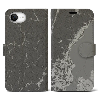 【志賀（滋賀県）】地図柄iPhoneケース（手帳タイプ）