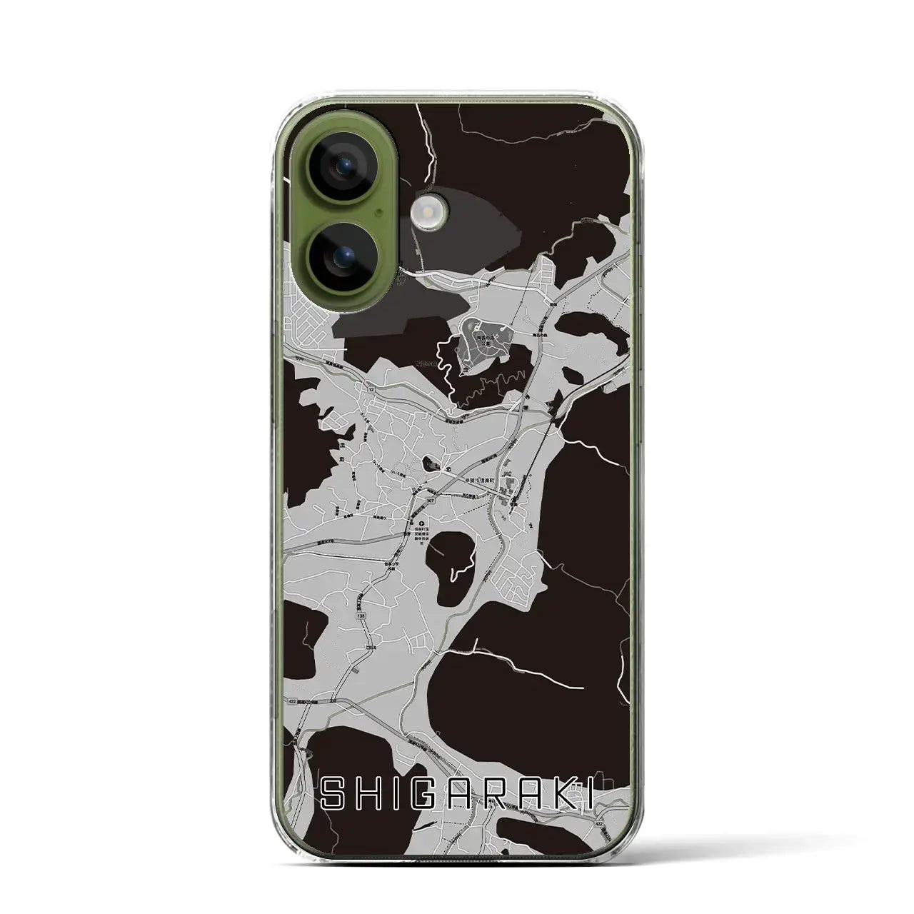 【信楽（滋賀県）】地図柄iPhoneケース（クリアタイプ）