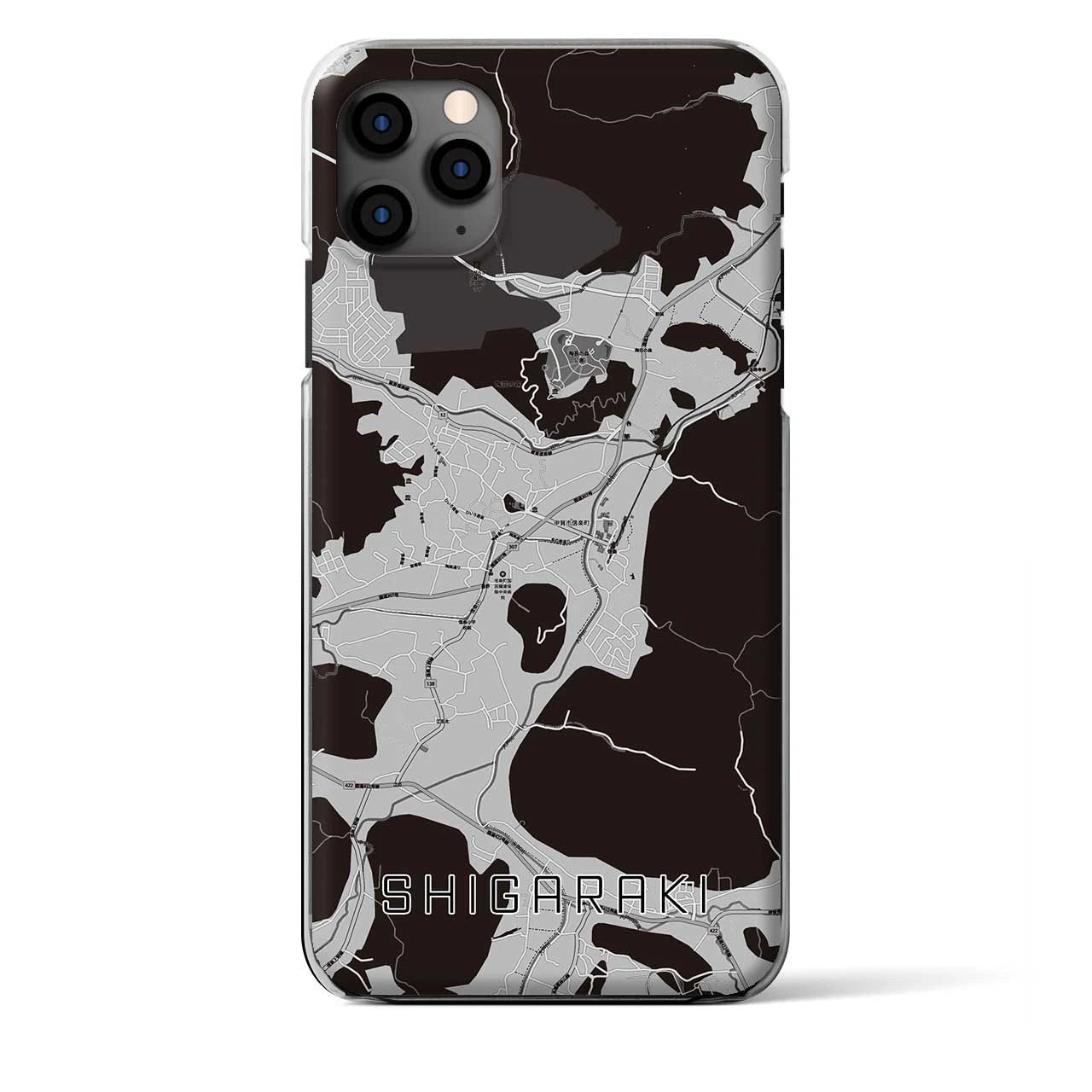 【信楽（滋賀県）】地図柄iPhoneケース（クリアタイプ）