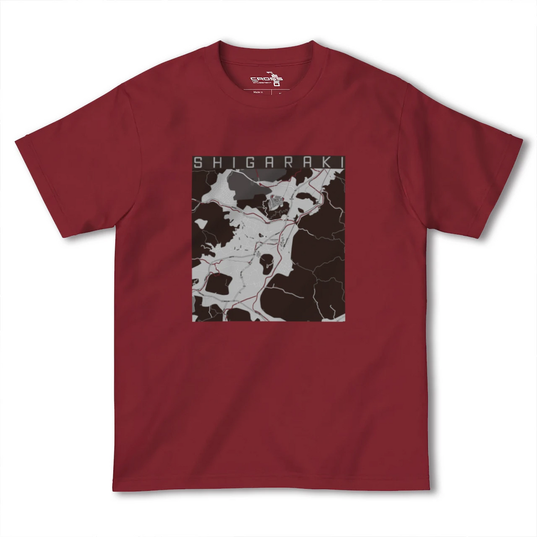 【信楽(滋賀県)】地図柄ヘビーウェイトTシャツ