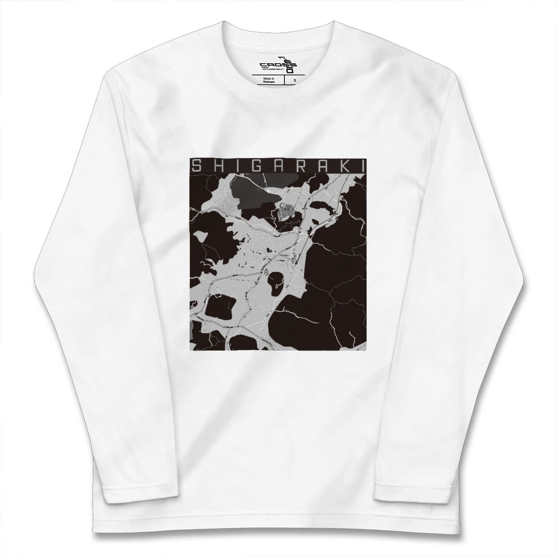 【信楽(滋賀県)】地図柄ロングスリーブTシャツ