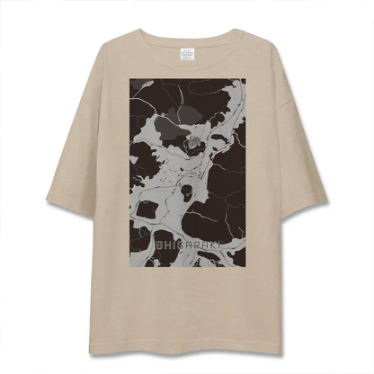 【信楽（滋賀県）】地図柄ビッグシルエットTシャツ