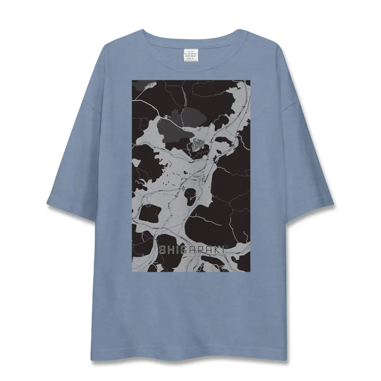 【信楽（滋賀県）】地図柄ビッグシルエットTシャツ