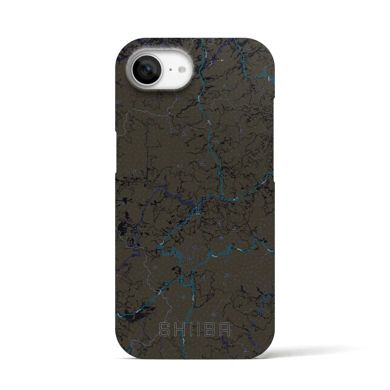 【椎葉（宮崎県）】地図柄iPhoneケース（バックカバータイプ）