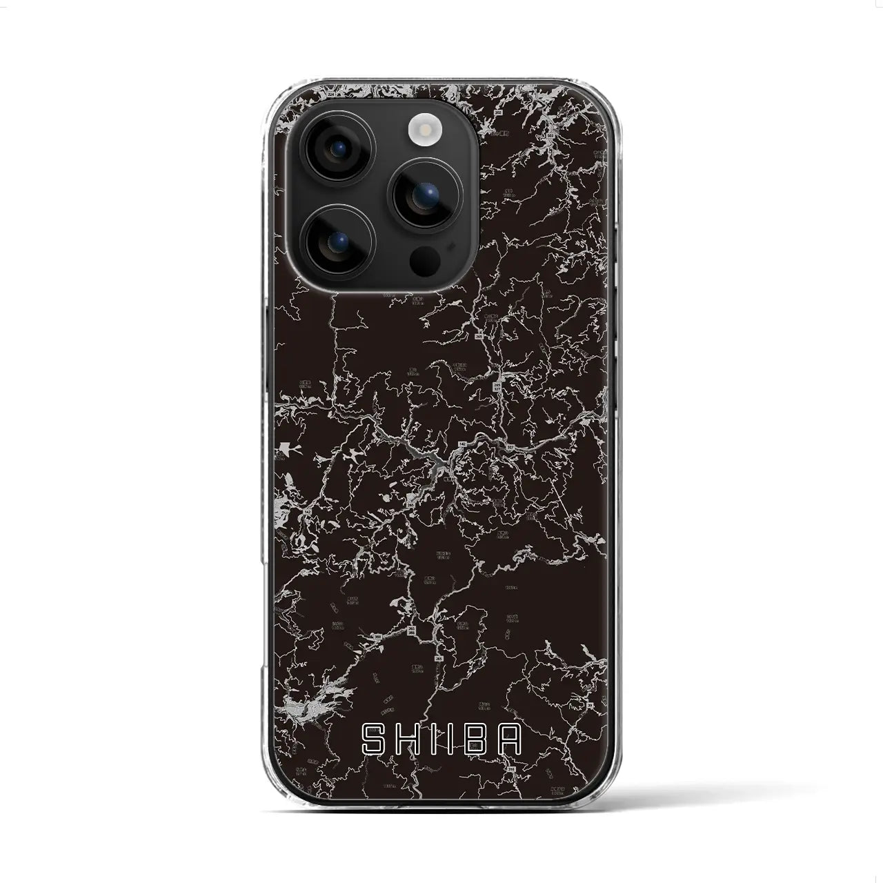 【椎葉（宮崎県）】地図柄iPhoneケース（クリアタイプ）