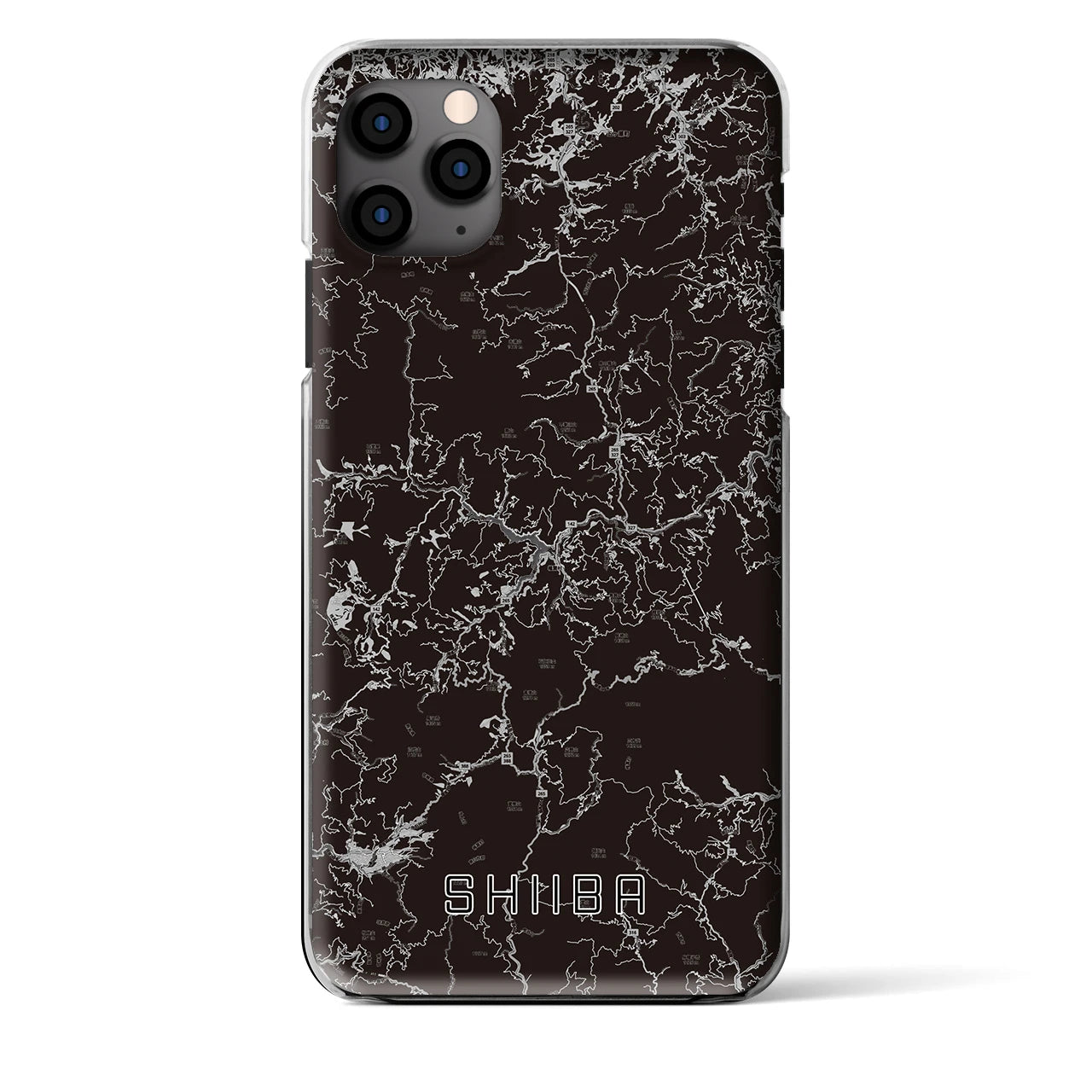 【椎葉（宮崎県）】地図柄iPhoneケース（クリアタイプ）