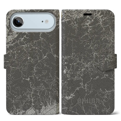 【椎葉（宮崎県）】地図柄iPhoneケース（手帳タイプ）