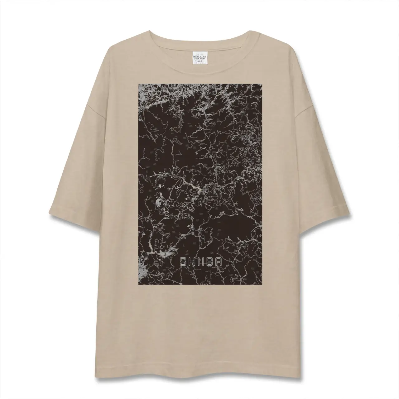 【椎葉（宮崎県）】地図柄ビッグシルエットTシャツ
