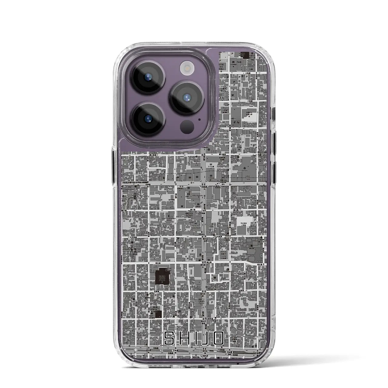 【四条（京都府）】地図柄iPhoneケース（MagSafeタイプ）