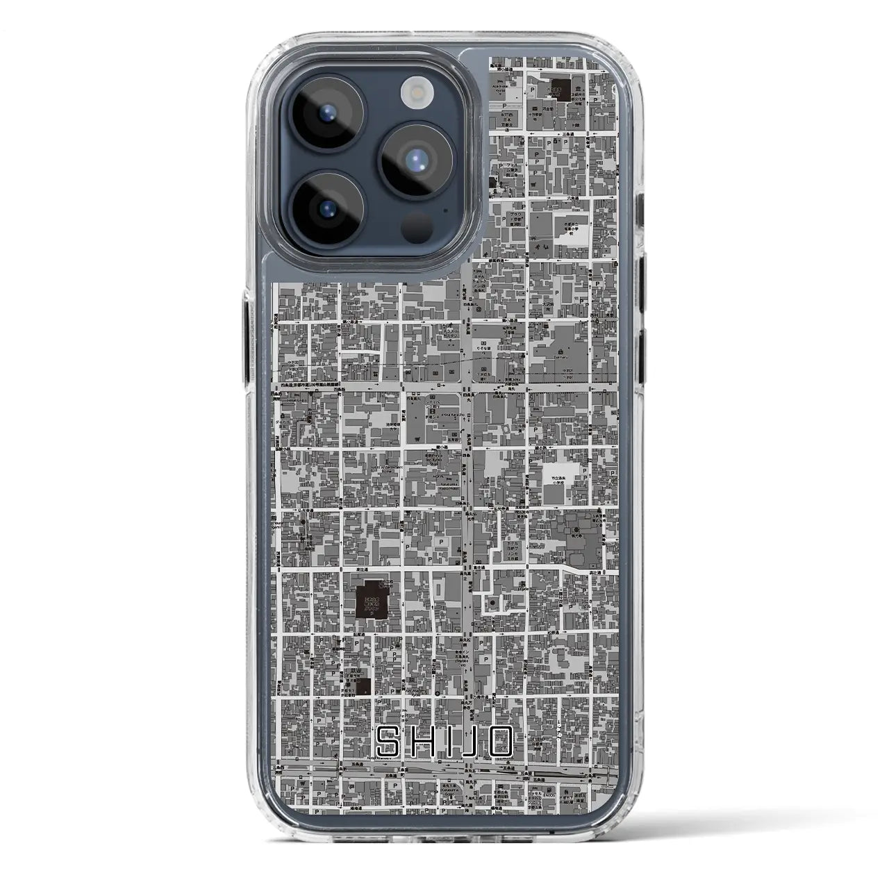 【四条（京都府）】地図柄iPhoneケース（MagSafeタイプ）