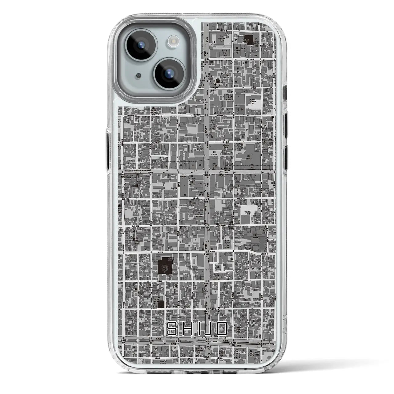 【四条（京都府）】地図柄iPhoneケース（MagSafeタイプ）