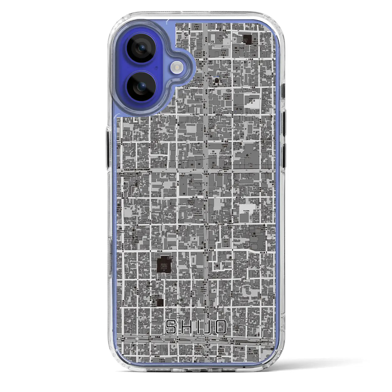 【四条（京都府）】地図柄iPhoneケース（MagSafeタイプ）