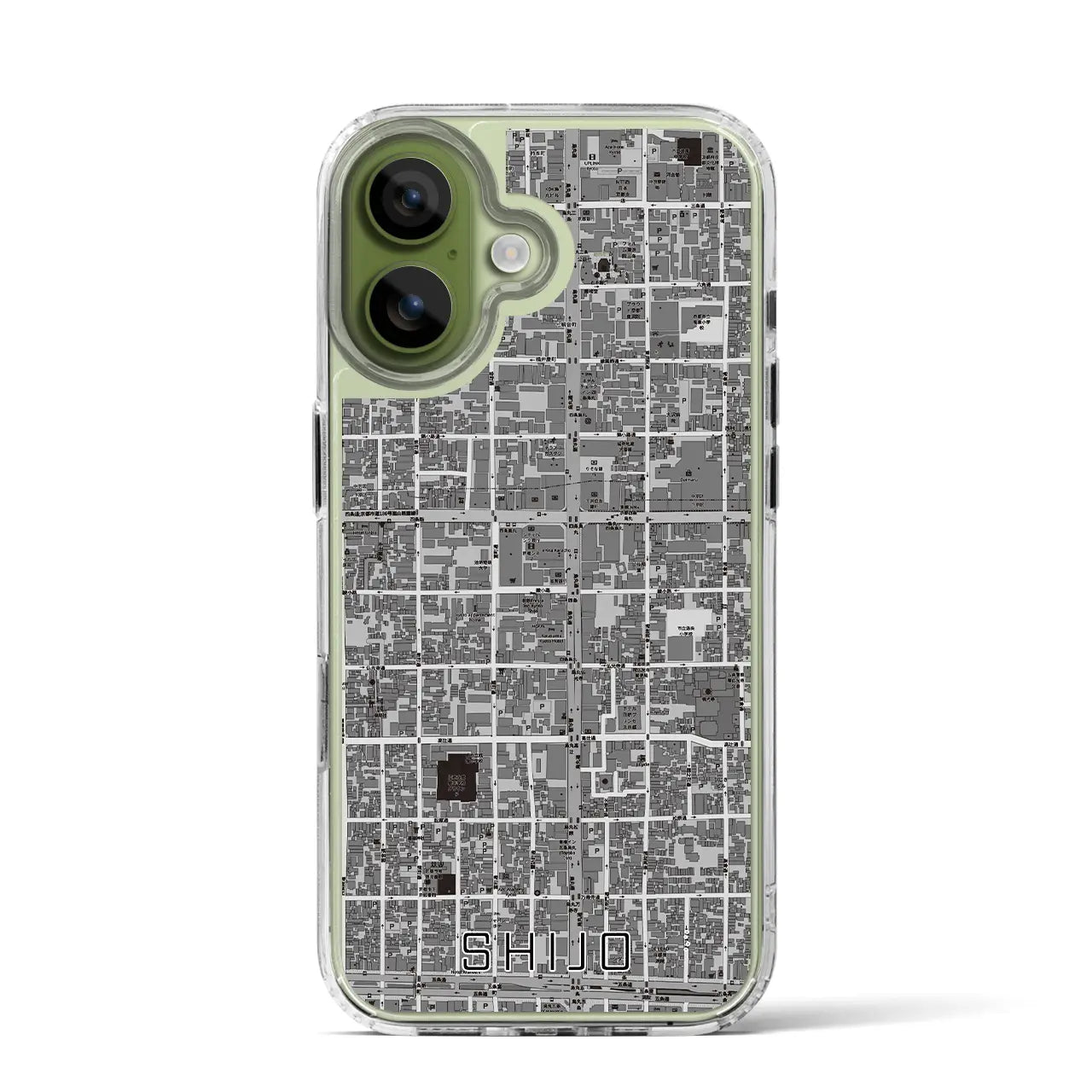 【四条（京都府）】地図柄iPhoneケース（MagSafeタイプ）