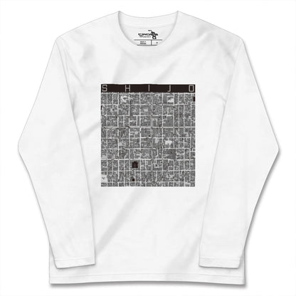 【四条（京都府）】地図柄ロングスリーブTシャツ