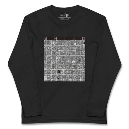 【四条（京都府）】地図柄ロングスリーブTシャツ