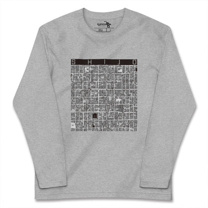 【四条（京都府）】地図柄ロングスリーブTシャツ
