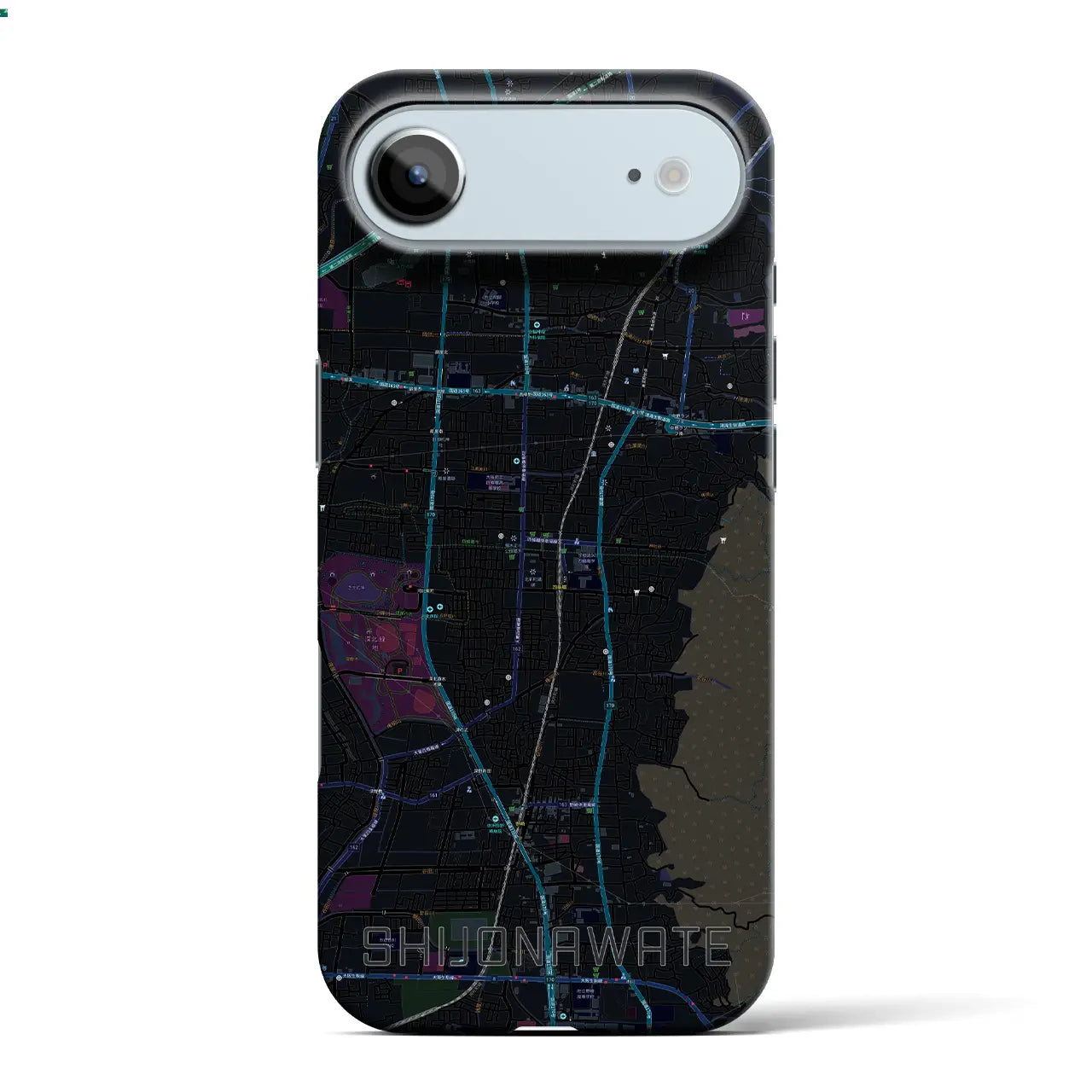 【四条畷（大阪府）】地図柄iPhoneケース（バックカバータイプ）