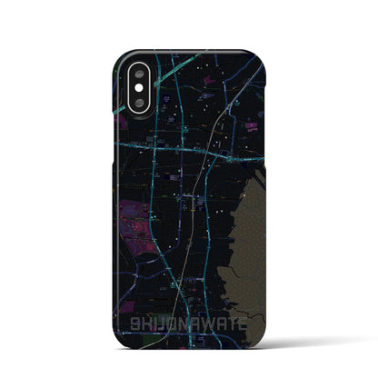 【四条畷（大阪府）】地図柄iPhoneケース（バックカバータイプ）