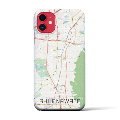 【四条畷（大阪府）】地図柄iPhoneケース（バックカバータイプ）