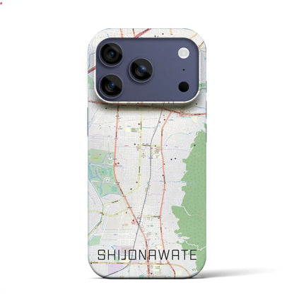 【四条畷（大阪府）】地図柄iPhoneケース（バックカバータイプ）