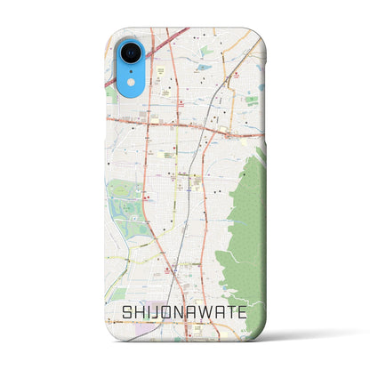 【四条畷（大阪府）】地図柄iPhoneケース（バックカバータイプ）