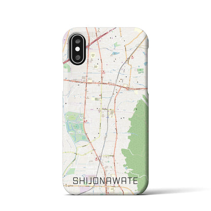 【四条畷（大阪府）】地図柄iPhoneケース（バックカバータイプ）