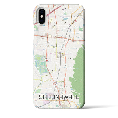 【四条畷（大阪府）】地図柄iPhoneケース（バックカバータイプ）